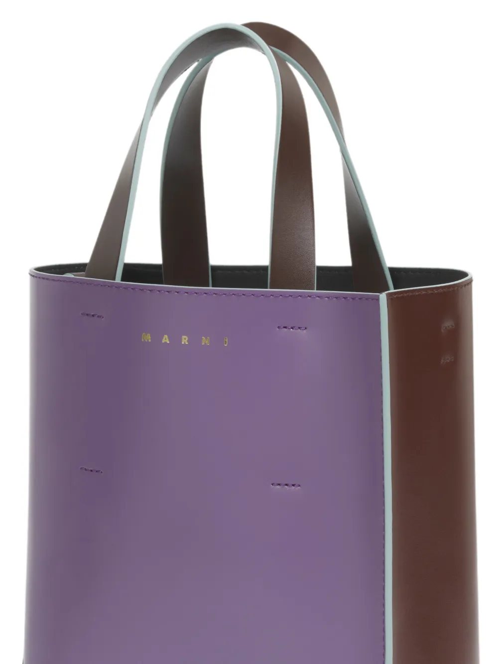 Marni Museo leren mini-tas Paars