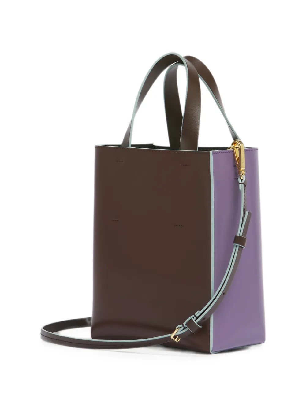 Marni Museo leren mini-tas Paars