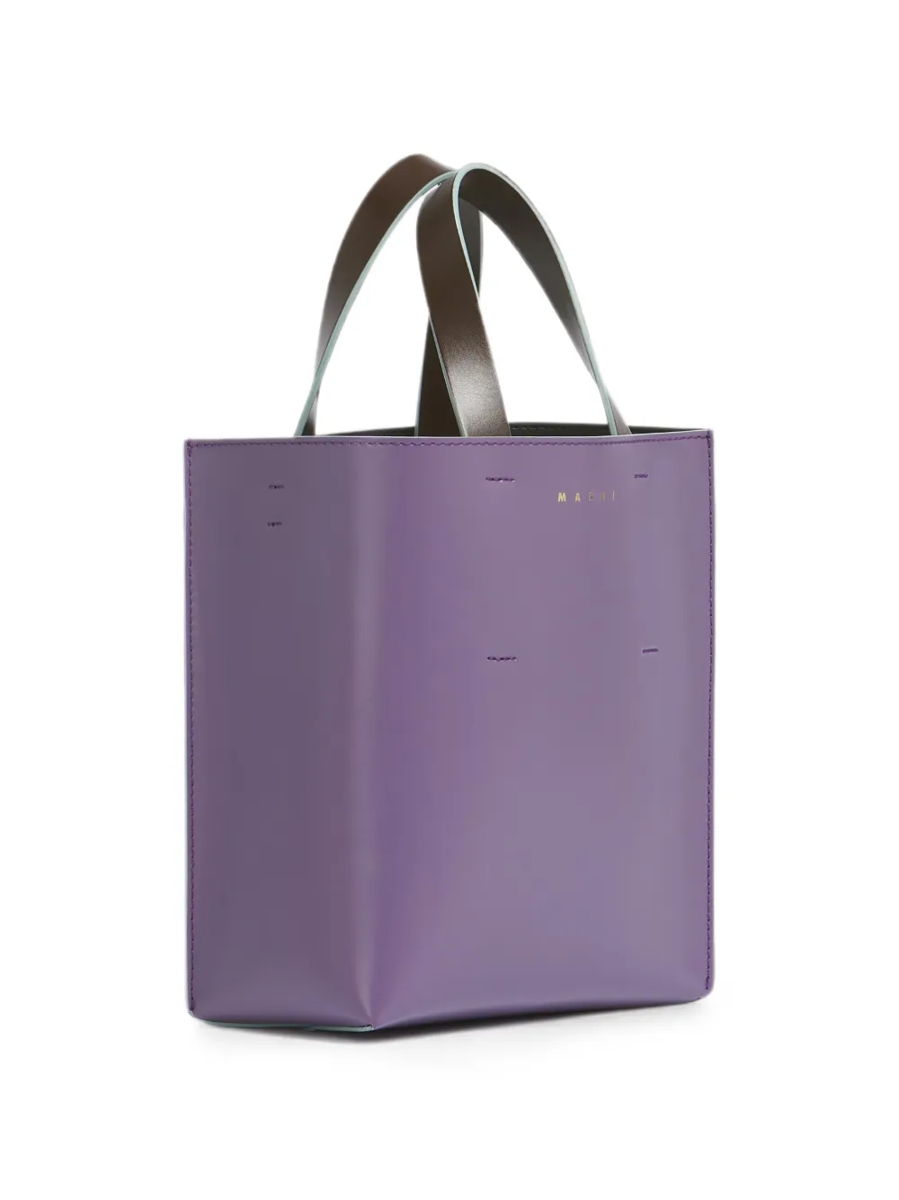 Marni Museo leren mini-tas Paars