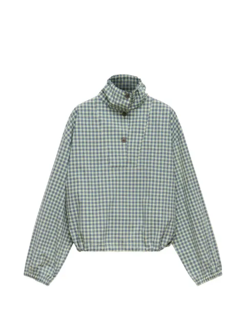 Marni checked drawstring shirt