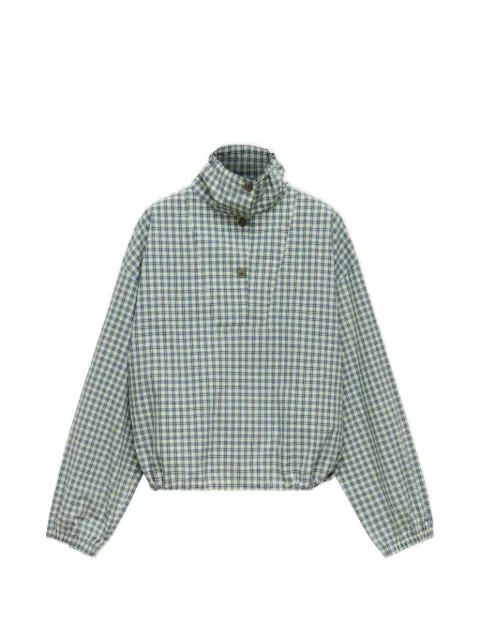 Marni checked drawstring shirt