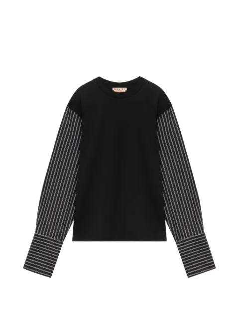 Marni striped-sleeve T-shirt
