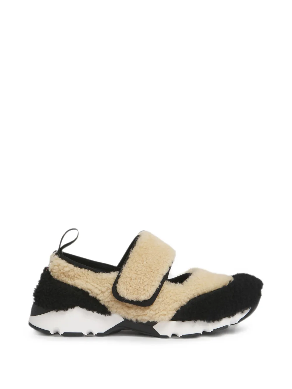 Marni shearling sneakers - Nude