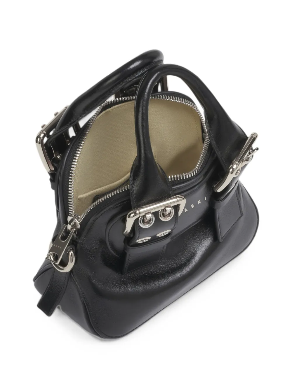 Marni Zwart leren mini-heuptas