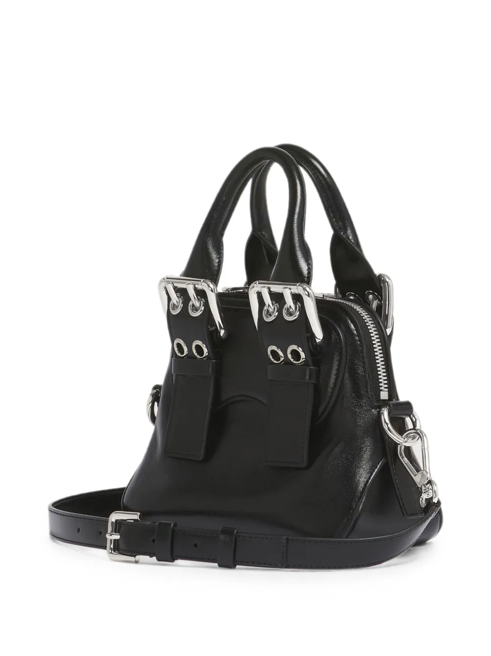 Marni Zwart leren mini-heuptas