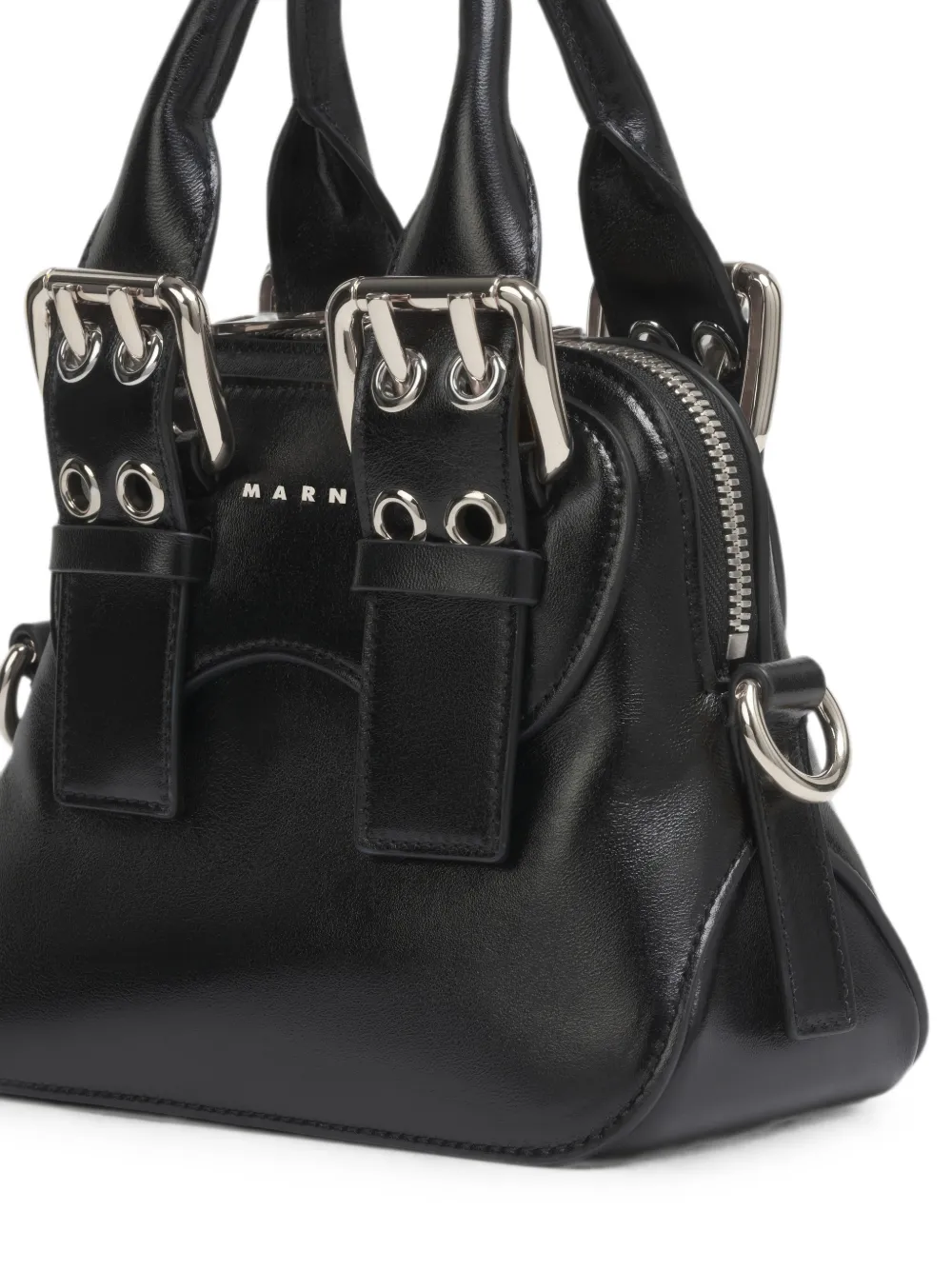 Marni Zwart leren mini-heuptas