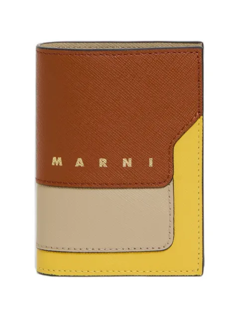 Marni saffiano leather bifold wallet