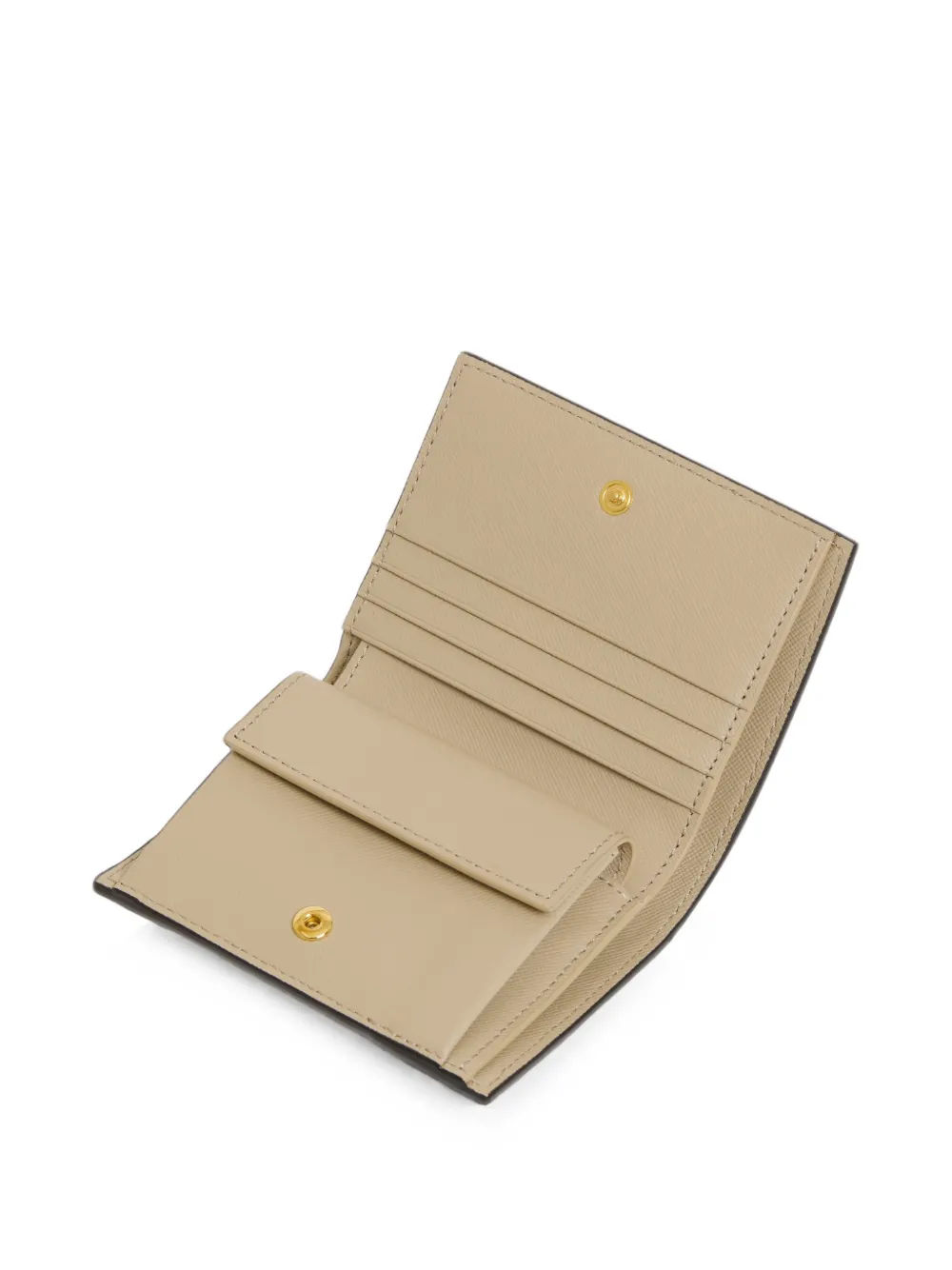 Marni Saffiano leren portemonnee Bruin