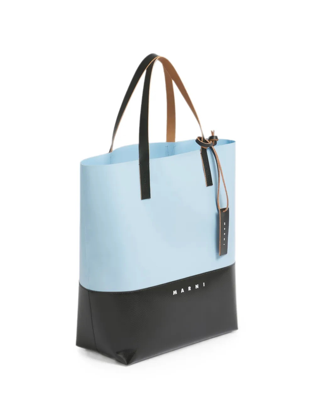 Marni Rugzak met logoprint en colourblocking Blauw