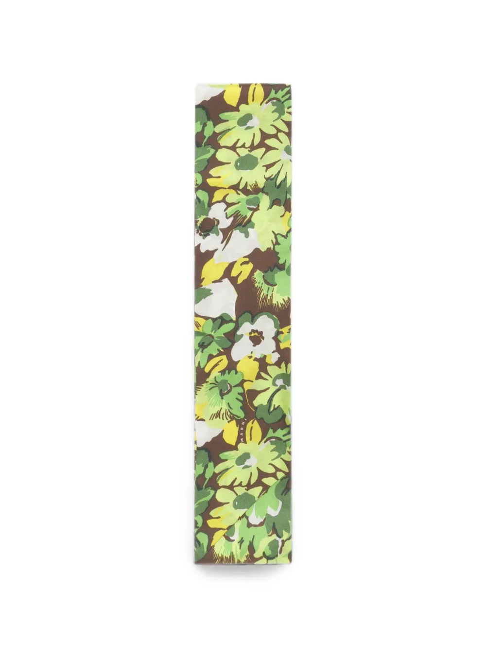 Marni Pop Flowers zijden sjaal Groen
