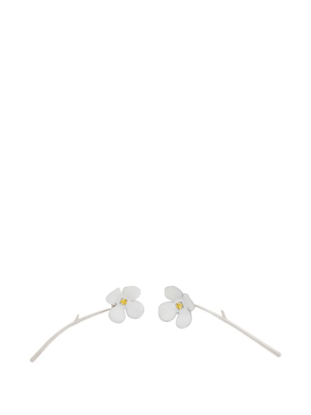 Marni daisy earrings - Silber