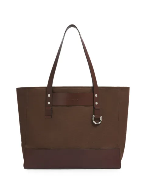 Marni Bolsa tote de canvas com acabamento em couro