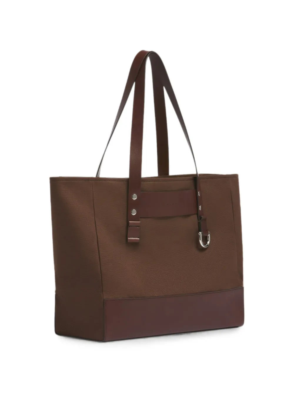 Marni Canvas shopper met leren afwerking Bruin