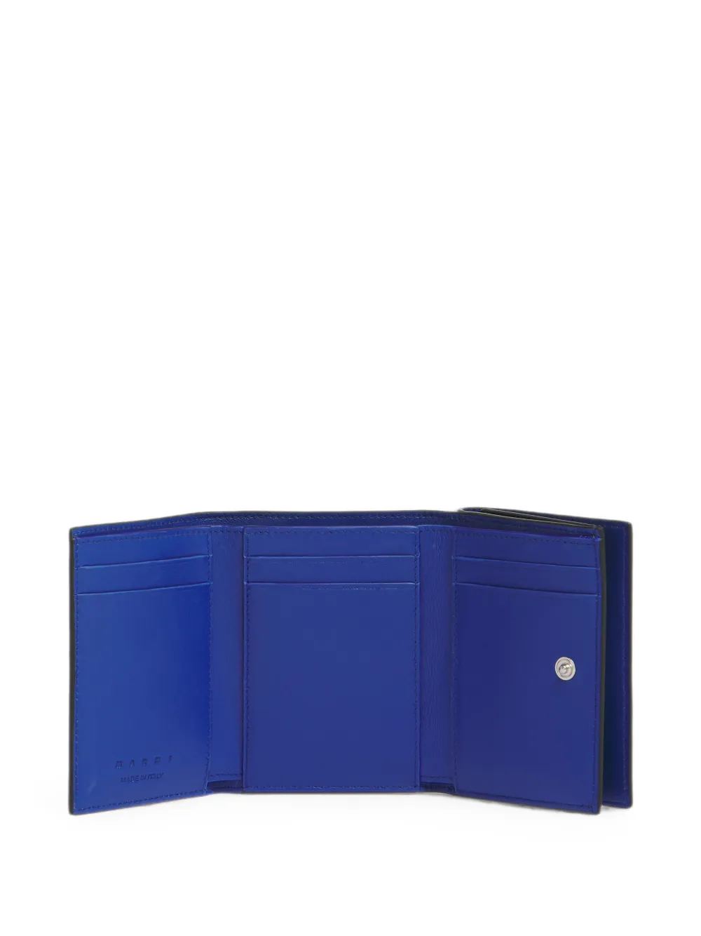 Marni Trifold portemonnee met logo Zwart