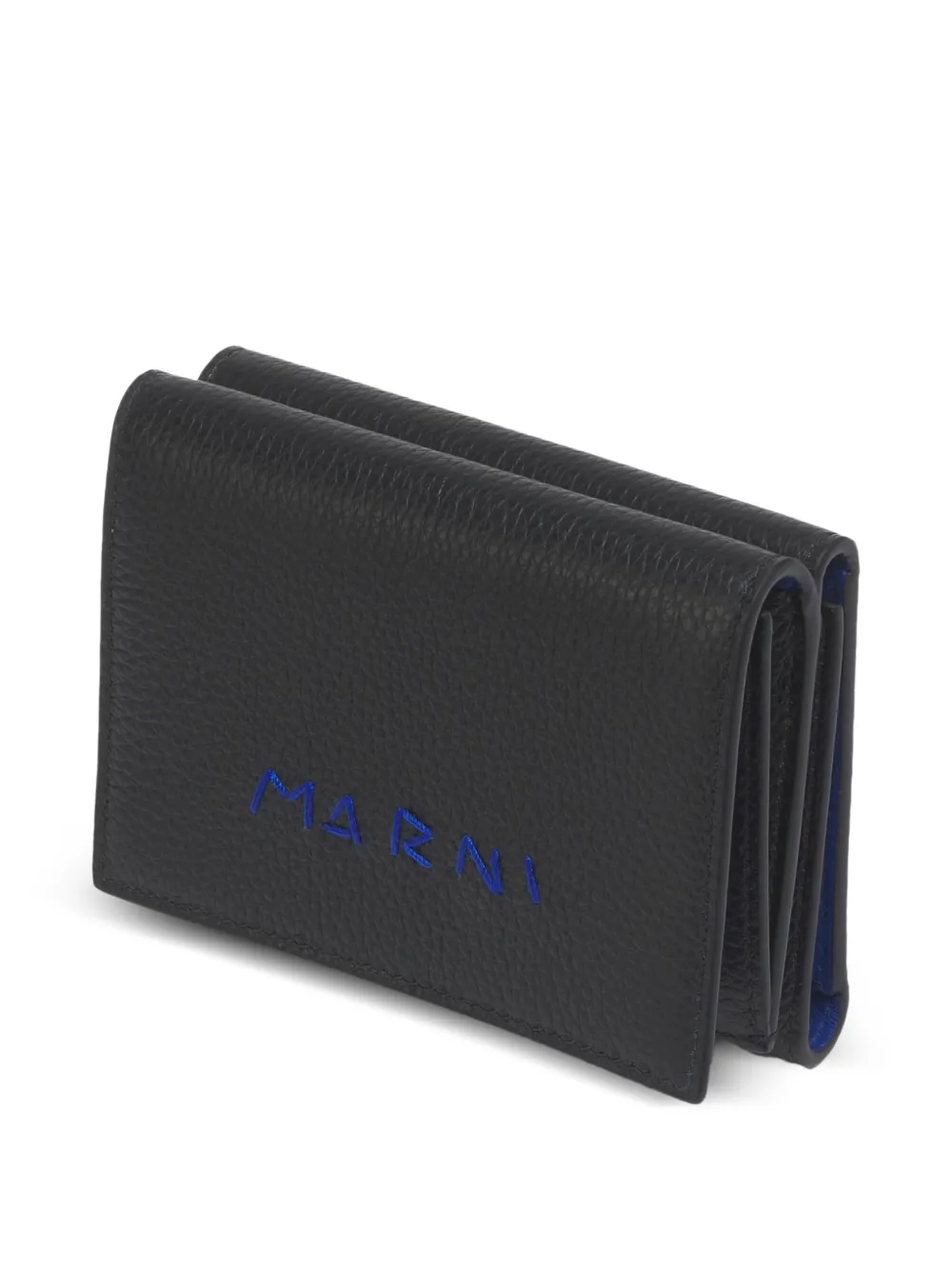Marni Trifold portemonnee met logo Zwart