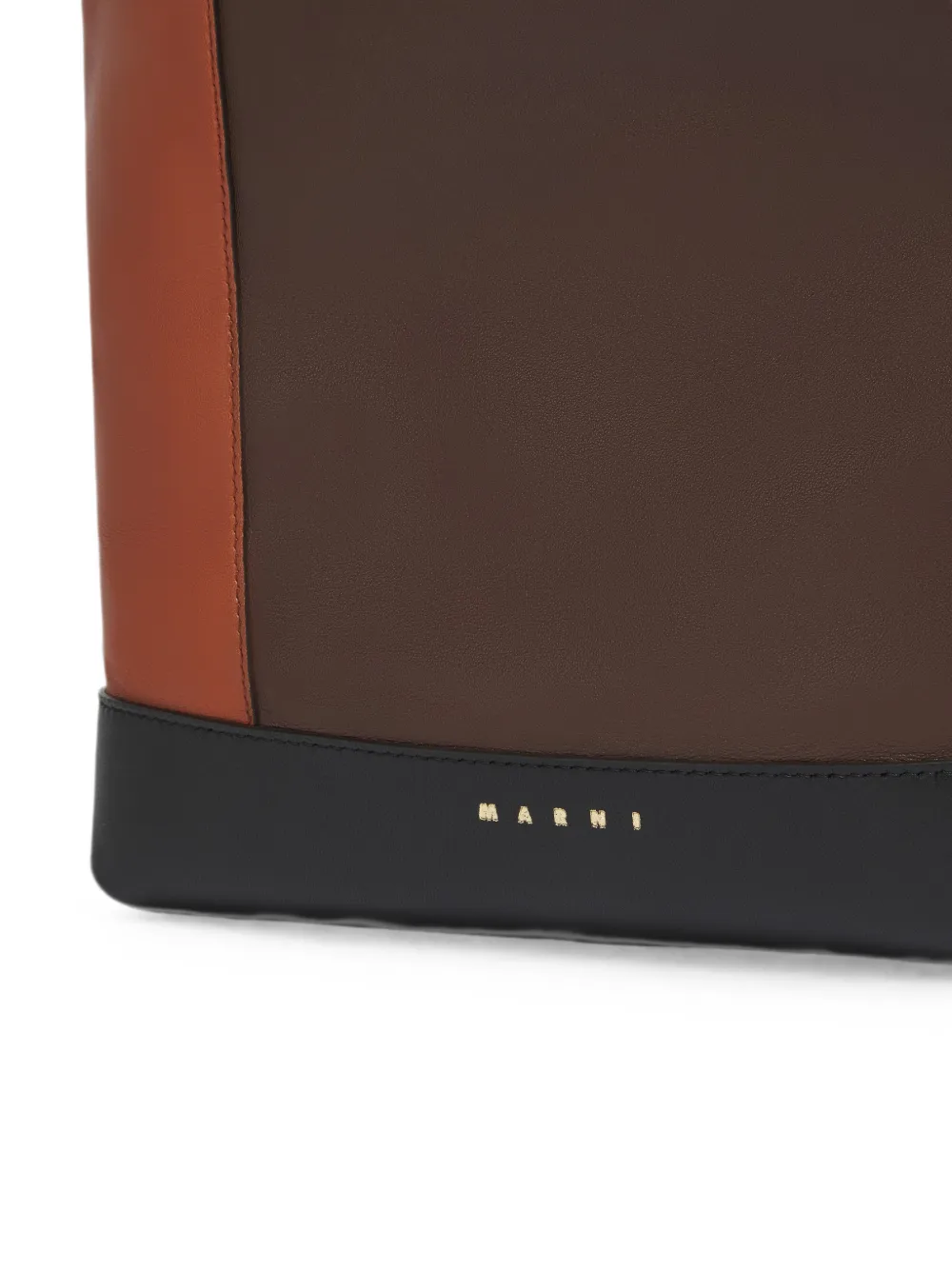 Marni Leren Pod 2.0 tas Bruin