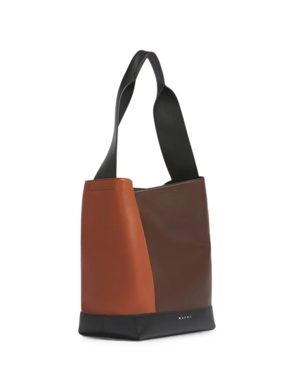 Marni Leren Pod 2.0 tas Bruin