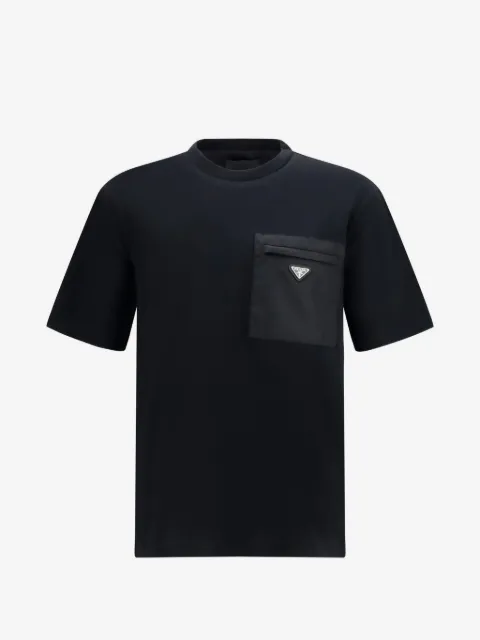 Prada logo-appliqué T-shirt