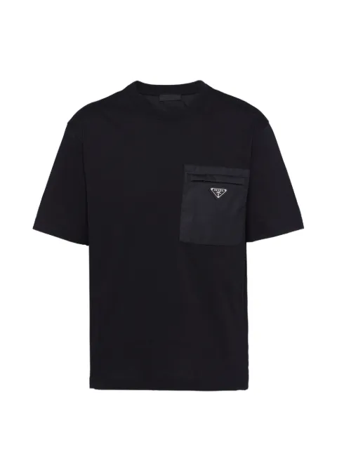 Prada logo-appliqué T-shirt