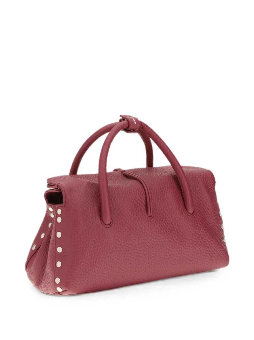 Zanellato Leren tas verfraaid met studs Rood