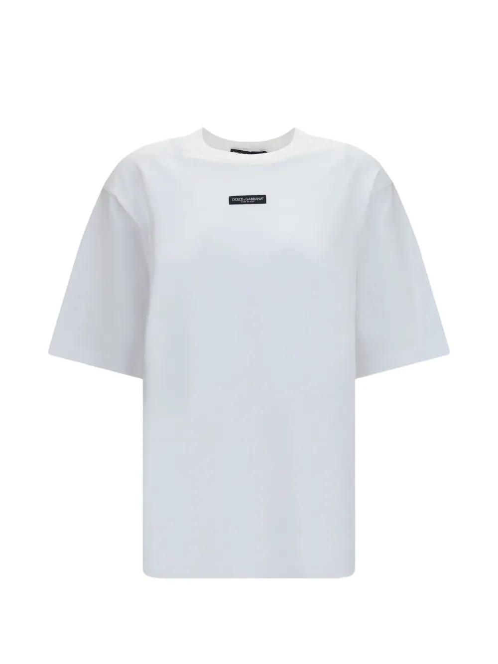 Dolce & Gabbana logo-patch T-shirt - Weiß