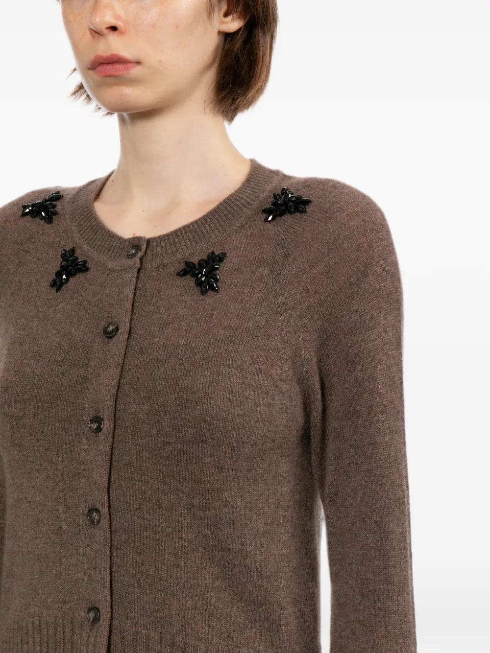 Simone Rocha Vest verfraaid met kralen Bruin