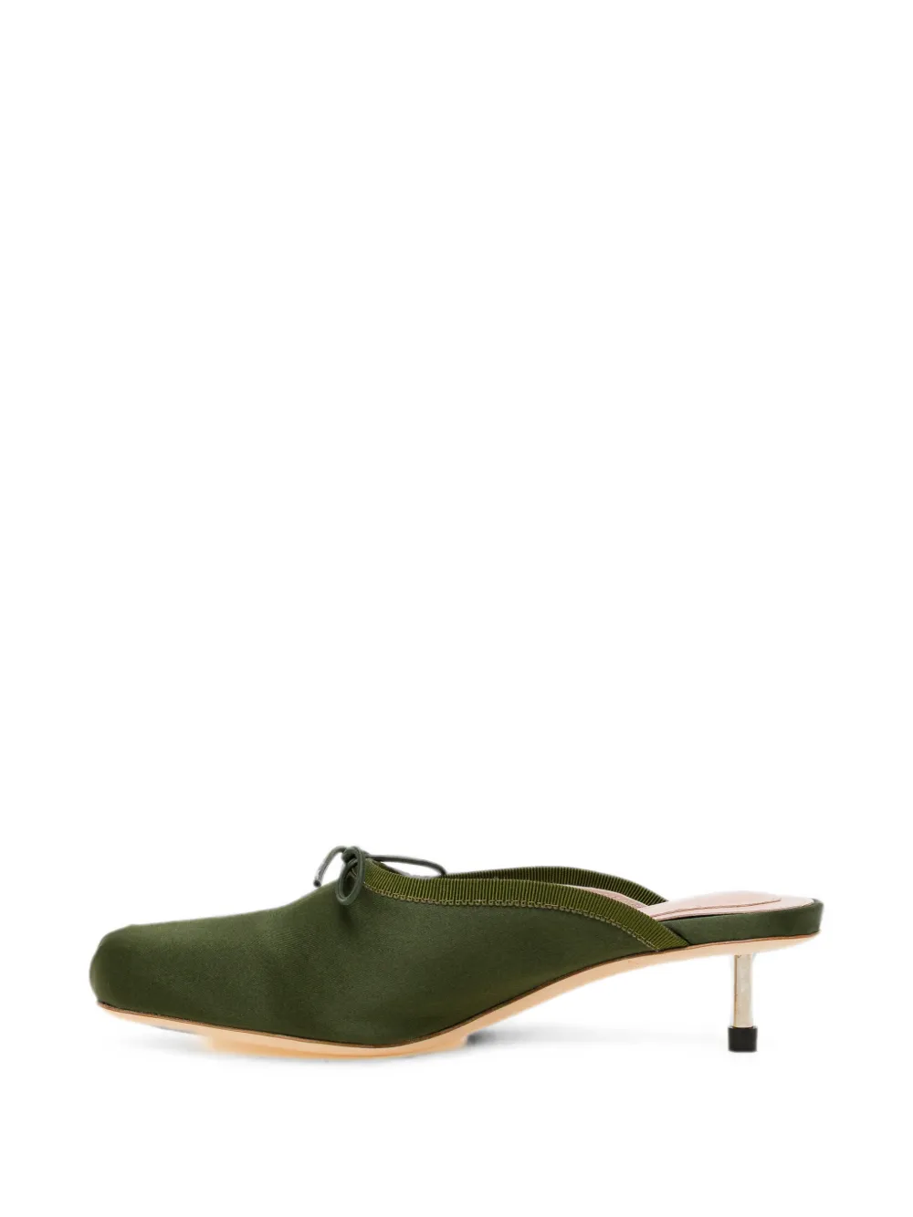 Simone Rocha Pumps met vierkante neus en strik-detail Groen