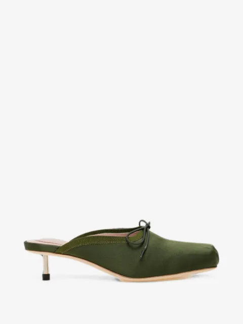 Simone Rocha zapatillas con puntera cuadrada y detalle de moño