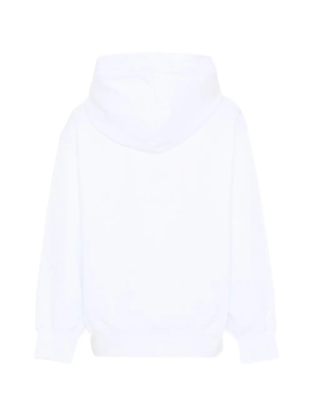 MSGM Kids Hoodie met geborduurd logo Wit