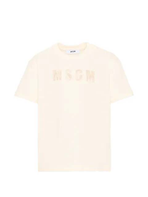 MSGM Kids camiseta con logo estampado