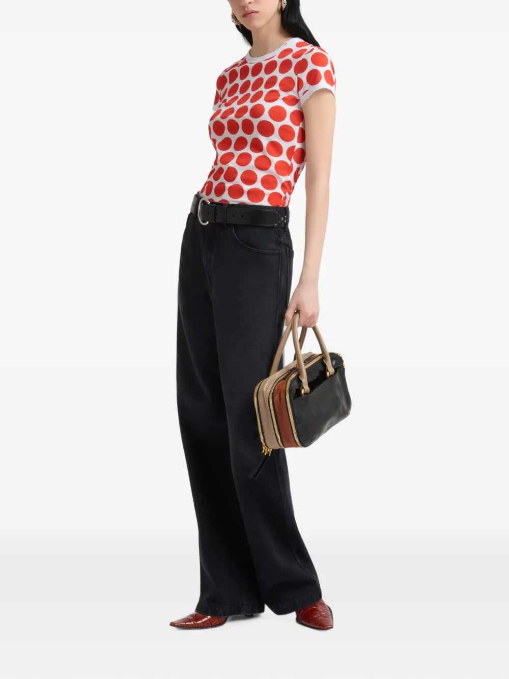 Marni Jeans met wijde pijpen Zwart