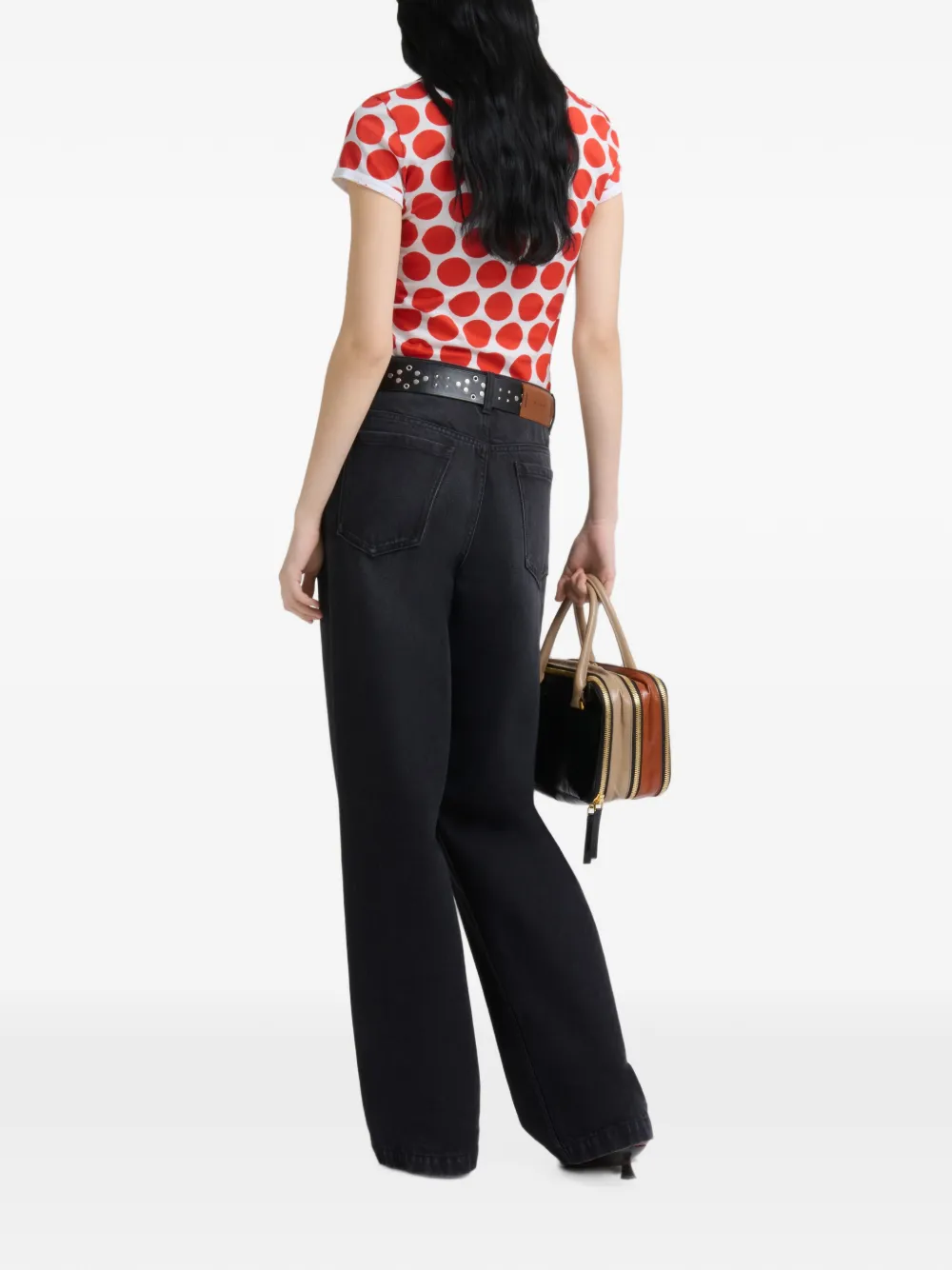 Marni Jeans met wijde pijpen Zwart