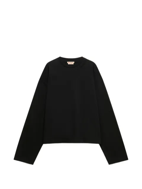 Marni logo-patch long-sleeve T-shirt