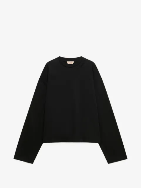 Marni logo-patch long-sleeve T-shirt