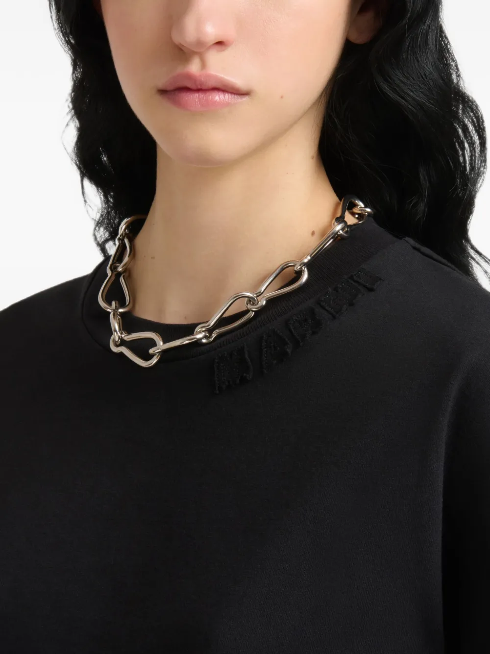 Marni T-shirt met logopatch Zwart
