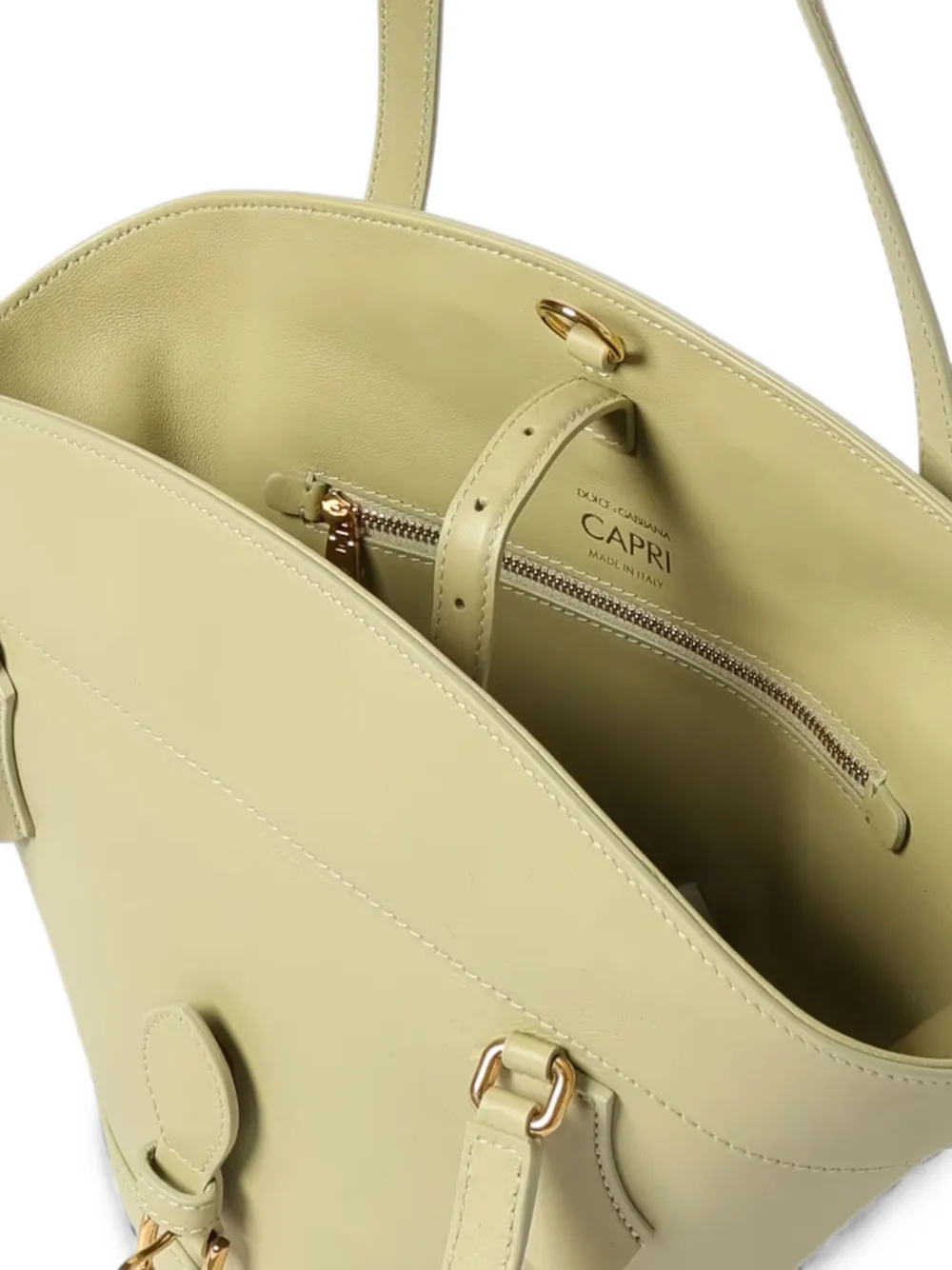 Dolce & Gabbana Capri leren schoudertas Groen