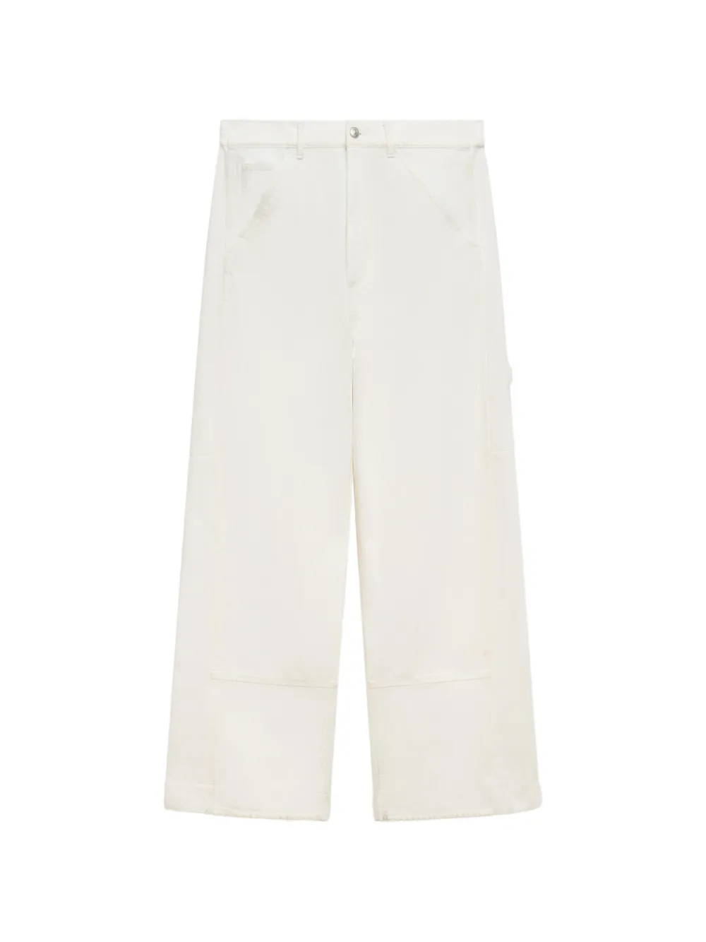 Marni White Denim Wide-leg Jeans In Neutral