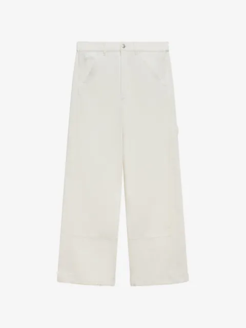Marni white denim wide-leg jeans