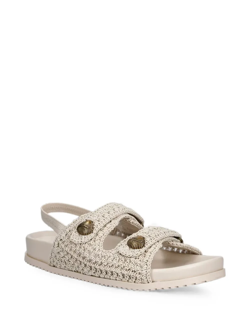 TWINSET crochet-knit sandals Beige