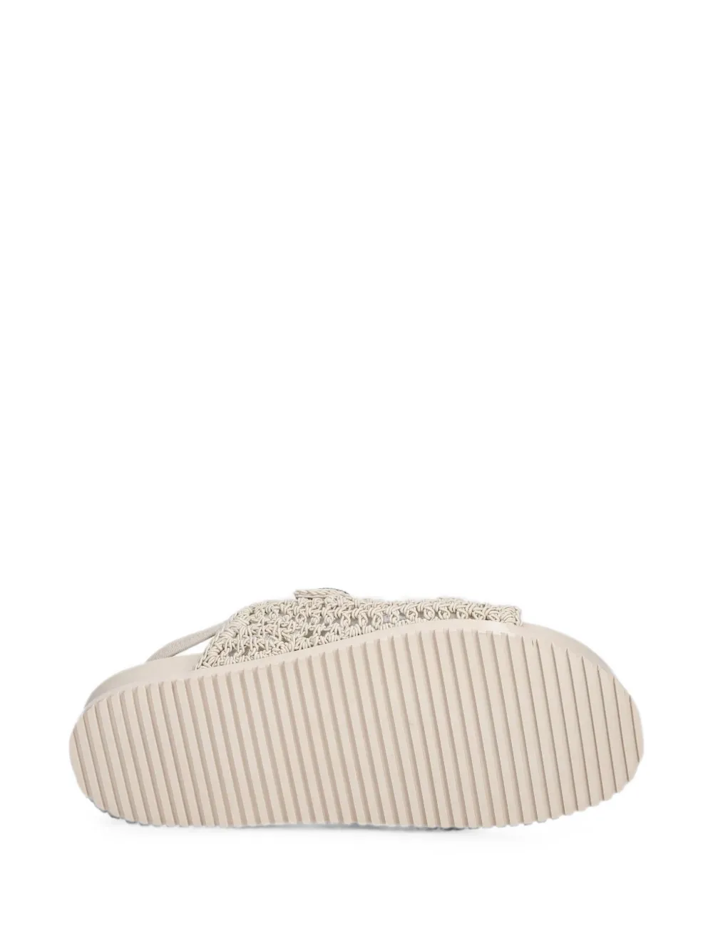 TWINSET crochet-knit sandals Beige