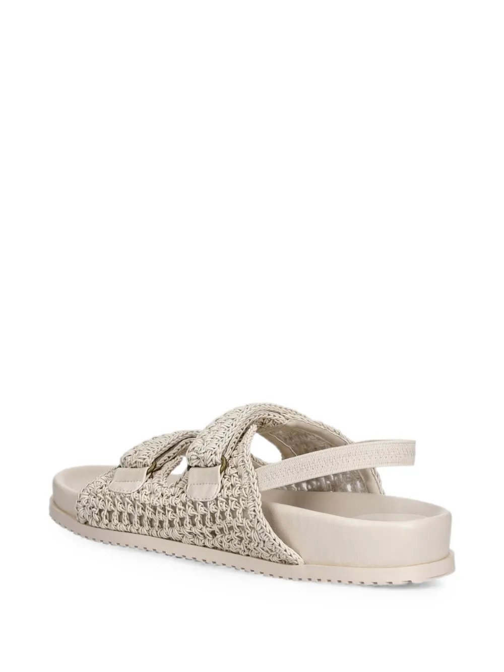 TWINSET crochet-knit sandals Beige