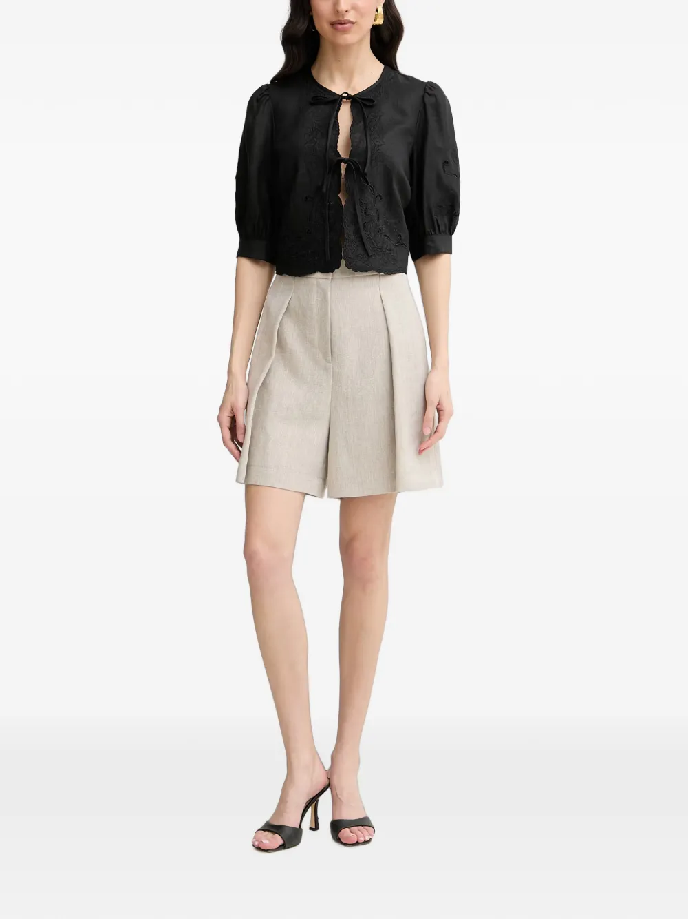 TWINSET Broderie anglaise sweater Zwart