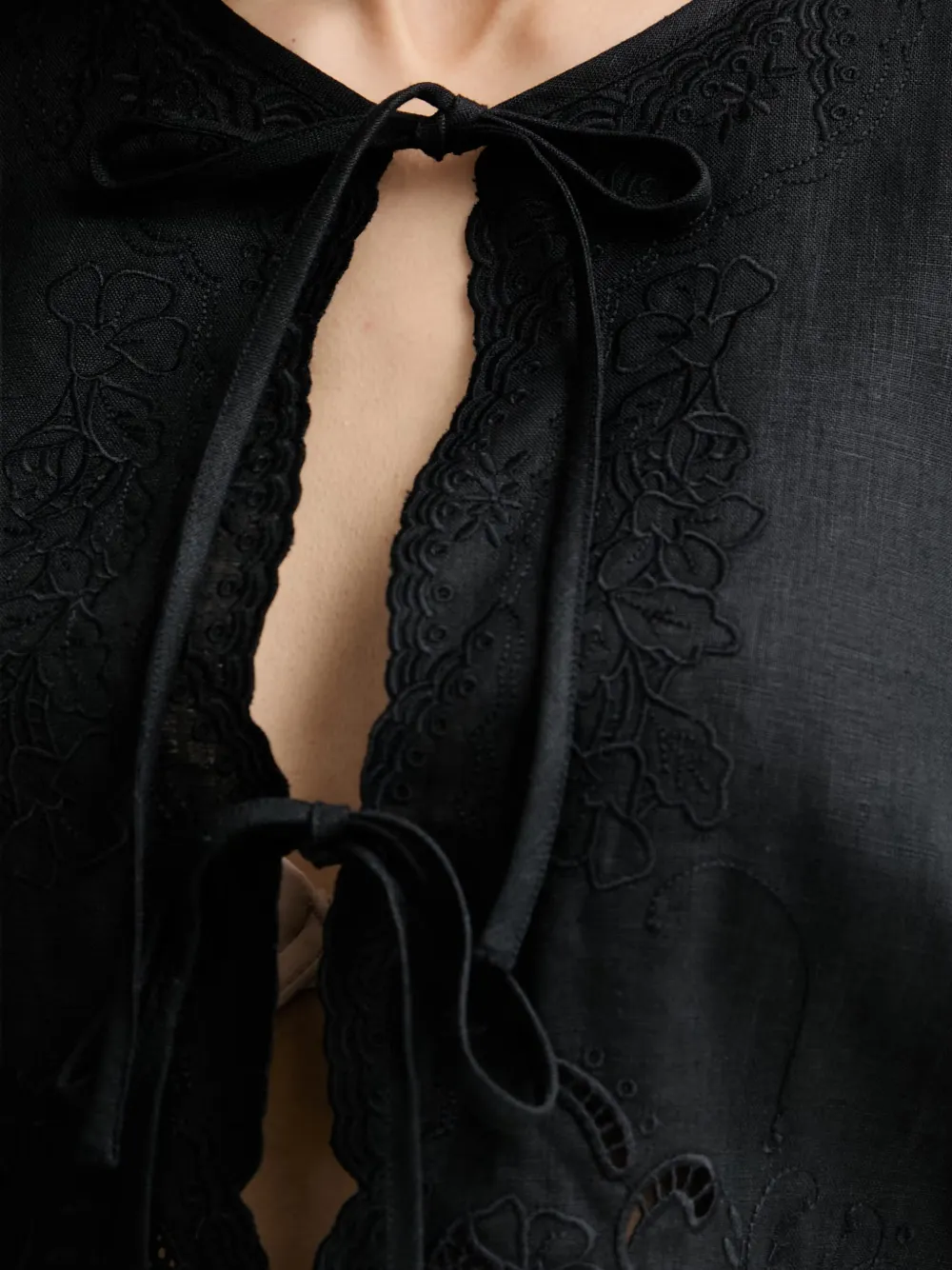 TWINSET Broderie anglaise sweater Zwart