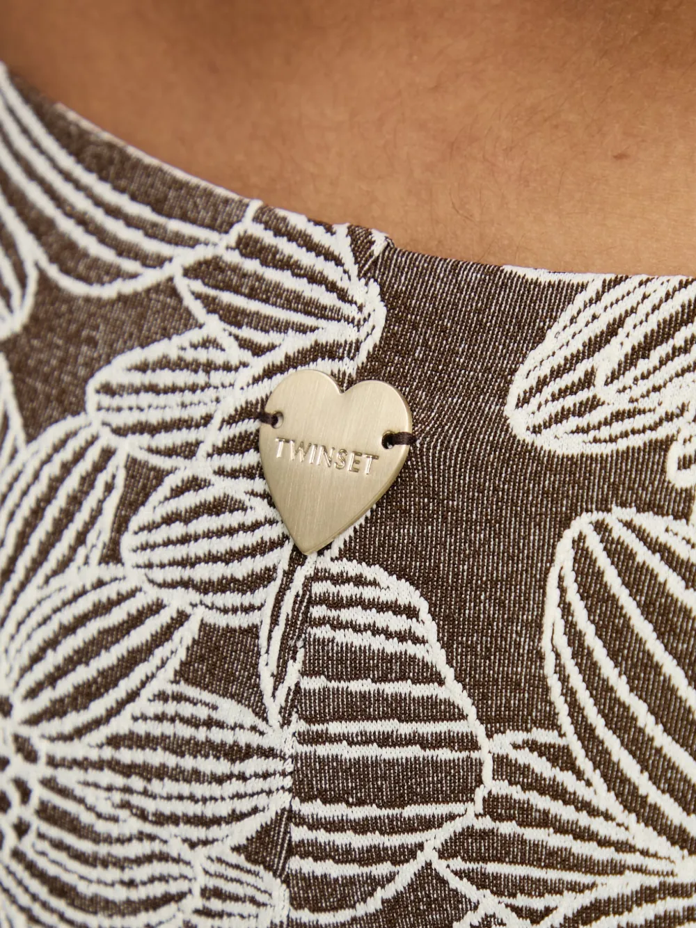 TWINSET Bikinibroek met bloemenprint Bruin