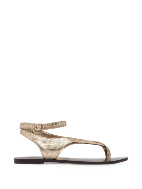TWINSET tejus-print leather sandals