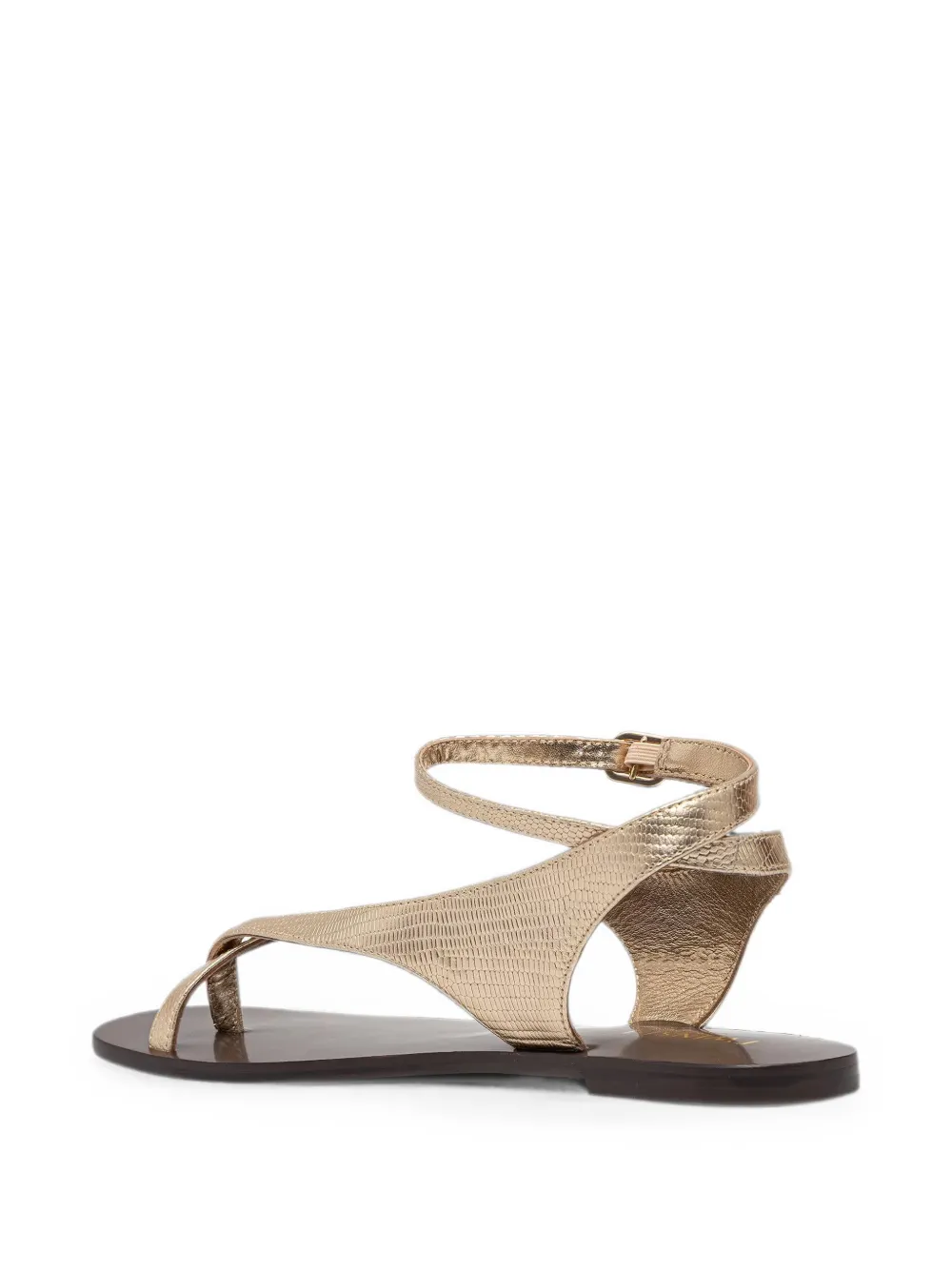 TWINSET tejus-print leather sandals Goud
