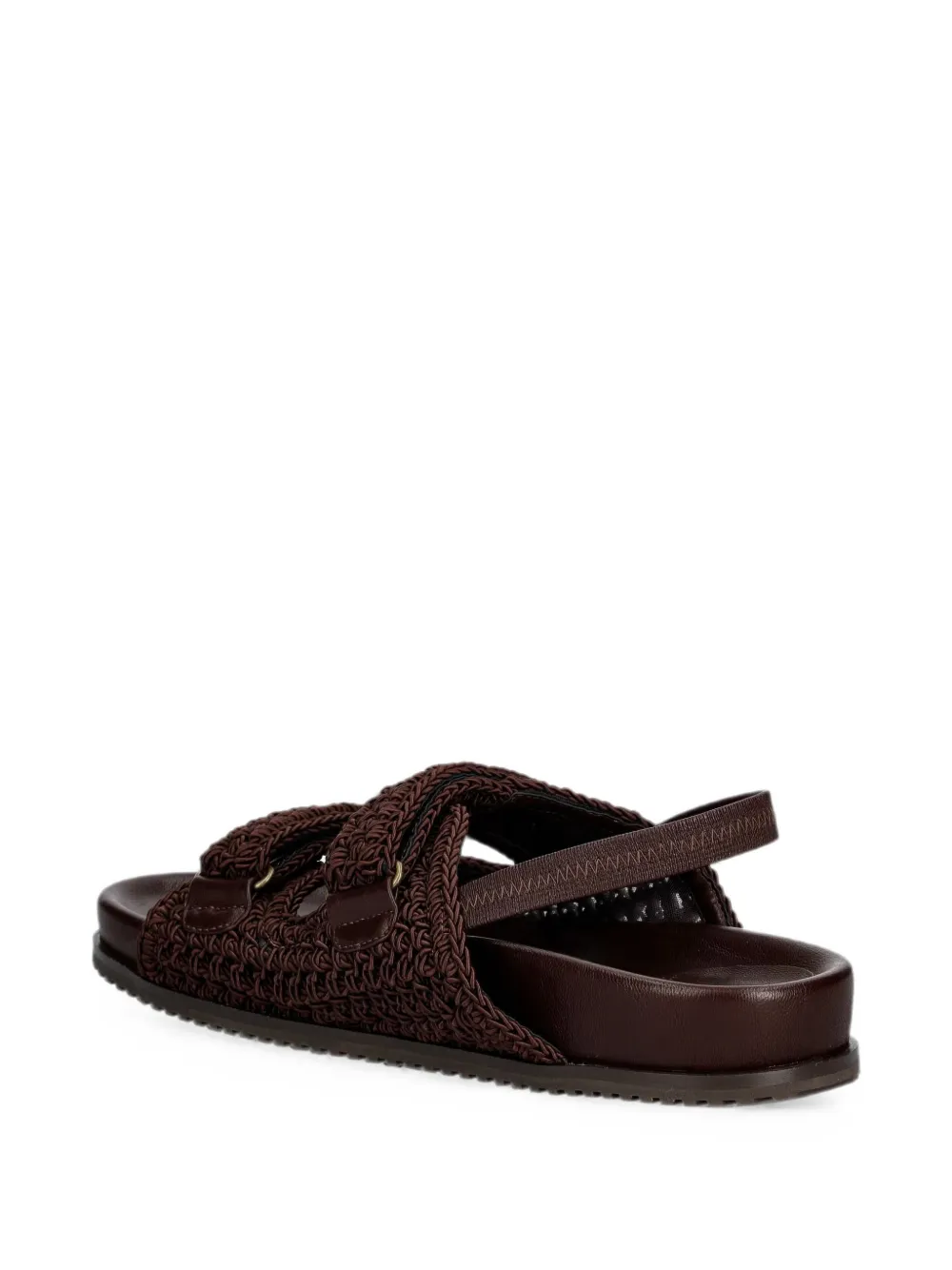 TWINSET crochet shell-embellished sandals Bruin