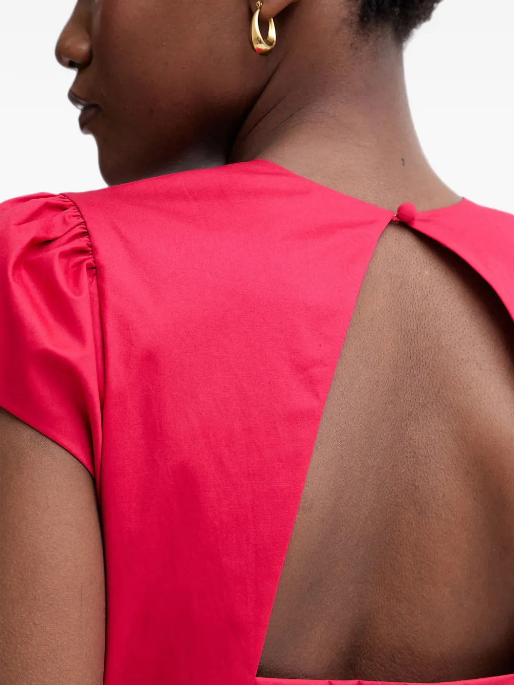 TWINSET Midi-jurk met V-hals Rood