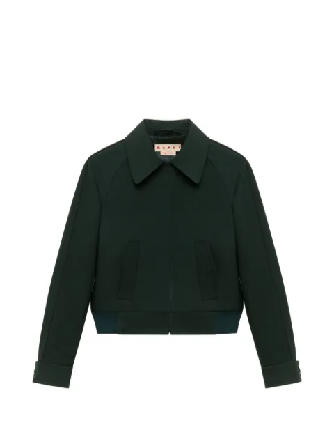 Marni piping-detail raglan-sleeve jacket
