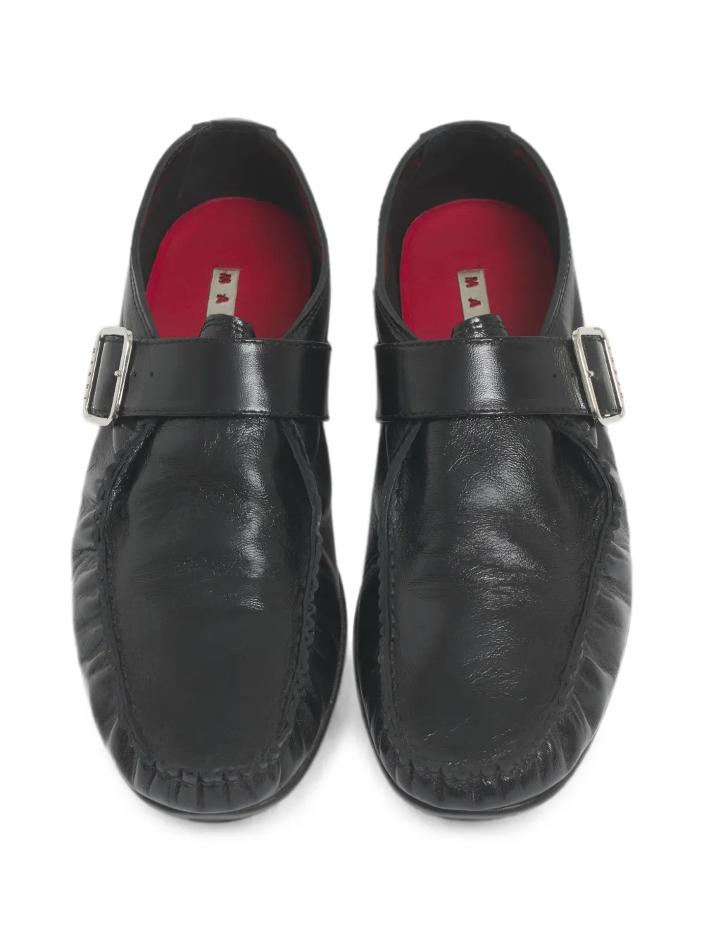 Marni Barry leren loafers Zwart